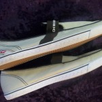 Mens Diesel slip on tennis shoe tan natural size 9
