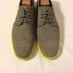 Cole Haan “Lunargrand” Wingtip Grey/Yellow Sz 10 $248 NEW!!