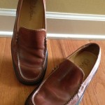 COLE HAAN Mens Brown Leather Casual Loafers Slip On Shoes 9 M Nike Air