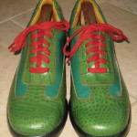 Mens Cole Haan Nike Air Green Leather Classic Oxfords sz 8.5 M ~ Excellent