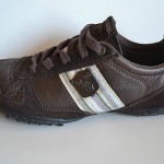 Men’s Diesel ‘Cheju’ Dark Brown Leather Lace-Up Fashion Sneakers, size 7 1/2 M