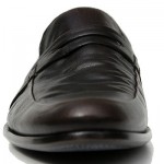 $345 Hugo Boss ITALY Dark Brown Penny Loafers Dress Mens Shoes 8 41 26 Casual
