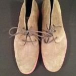 Cole Haan Lunargrand Chukka Mens 9 Light Light Brownish Gray Pink Lunarlon Suede