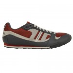 Diesel Mens Gunner Red Casual Leather Lace Up Sneakers Shoes