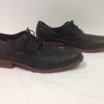 Cole Haan Air Colton Casual Wingtip Black Leather Mens Oxford Shoes Size 11 M