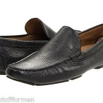 HUGO BOSS BLACK Drep US Size 10 M Black Leather Driving Loafers Mens Shoes