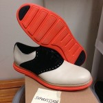 Brand New Cole Haan Lunargrand Saddle Birch/Black/Orange Size 11.5