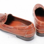 COLE HAAN 12 D dark brown leather C01252 APRON TOE BOAT cluny cup tassel shoe