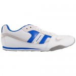 Diesel Mens Gunner White Blue Casual Leather Lace Up Sneakers Shoes