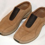 COLE HAAN SLIP ON LOAFERS NIKE AIR HEEL SYSTEM  NUBUCK TAN  SZ US 9  MED #1602