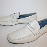 Cole Haan Men’s White Leather Slip On Loafer Driving Moccasins Size 12 M