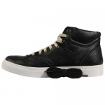 Diesel Mens Invasion Top Black Casual Leather Lace Up Sneakers Shoes
