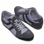$225 HUGO BOSS White Grey Lace-up Sneakers Mens Shoes 10 43 Casual Trainers 9.5