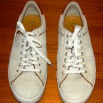 Cole Haan AIR COURT Oxfords Shoes Sneakers Mens 11.5 Ivory Leather Brown Trim