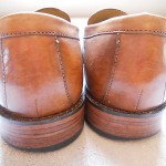 COLE HAAN 8 M Dark Brown Leather C09302 APRON TOE LOAFER Slip-on Tassel Shoe