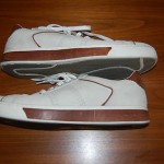 Cole Haan AIR COURT Oxfords Shoes Sneakers Mens 11.5 Ivory Leather Brown Trim