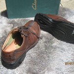 MEN’S CLARKS TOUAREG Brown Leather Shoes Size 10 W