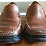 COLE HAAN Mens Brown Leather Casual Loafers Slip On Shoes 9 M Nike Air