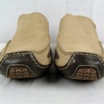 COLE HAAN NIKE AIR Mens TAN SUEDE Slip On DRIVING Shoe LOAFERS 11.5 M EUC