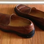 COLE HAAN Mens Brown Leather Casual Loafers Slip On Shoes 9 M Nike Air