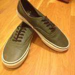 Vintage Vans Green Leather Size 9