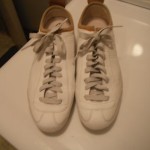 CLASSIC MENS HUGO BOSS GREAT BRITAIN LEATHER SNEAKER SHOES SZ 41/8