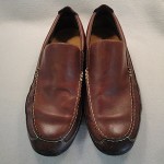 Men’s Cole Haan Nike Air Size 11 Brown Leather Slip On Loafers