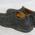 COLE HAAN Nike Air black leather walking/casual shoes sneakers Men’s sz 8.5 M