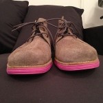 Cole Haan Lunargrand Chukka Mens 9 Light Light Brownish Gray Pink Lunarlon Suede