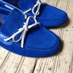 Cole Haan Blue Suede Loafers Slip On Mens Size 9.5