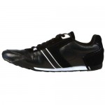 Diesel Mens Loop Black Gray Casual Leather Lace Up Sneakers Shoes