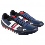 Diesel Mens Gunner Blue Casual Leather Lace Up Sneakers Shoes