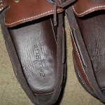 MENS BROWN LEATHER COLE HAAN NIKE AIR WATERPROOF SLIP ON LOAFERS BOAT SHOES 13