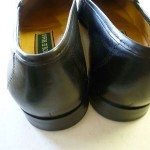 Cole Haan Men’s Slip On Black Leather Shoe With Silver Buckle Size 8M EUC