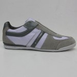 $225 Hugo Boss ORANGE Label Sneakers Mens White Beige Shoes 9 42 Trainers Grey