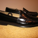 Beautiful Men’s Black Leather COLE HAAN Penny Loafers Size 10.5 D  # 3503