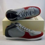 Diesel TELL Mens CASUAL Tennis shoes HI TOP Sneakers SIZE 13 NEW GRAY RED