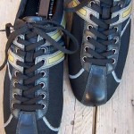 Hugo Boss Mens Casual Dress Shoe Sz Size 9M Black Comfort Sport Lace Up Oxford