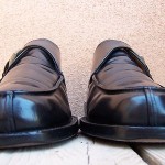 Cole Haan Mens Dress Shoes Size 9.5D Black Leather Casual Slip On Buckle Loafers