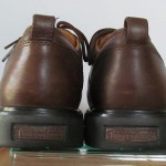 Mens sz 10 M brown leather Timberland lace tie oxford casual work shoes