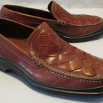 COLE HAAN WOVEN LEATHER LOAFERS NIKE AIR MENS SIZE 10 M – EXCELLENT!!