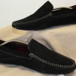 COLE HAAN MOCCASINS BLACK SUEDE SIZE 11 M