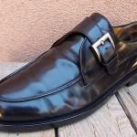 Cole Haan Mens Dress Shoes Size 9.5D Black Leather Casual Slip On Buckle Loafers