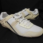 NEW Mens Diesel Korbin II White Taupe Leather Athletic Casual Shoes Size 11
