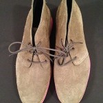 Cole Haan Lunargrand Chukka Mens 9 Light Light Brownish Gray Pink Lunarlon Suede