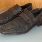 Men’s Hugo Boss Brown Leather Loafers – Italy – Size 9 UK 10 US.  Vibram Soles