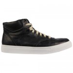 Diesel Mens Invasion Top Black Casual Leather Lace Up Sneakers Shoes