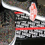 VANS SKATEBOARDING MENS ERA OVERSPRAY PAINT SPLATTER SHOES BLACK SIZE 10 NEW
