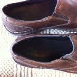 Cole haan slip on dark brown / chocolate oxfords with Nike Air