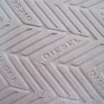 DIESEL MIDDAY WHITE LEATHER SHOES SNEAKERS 10.5 NIB